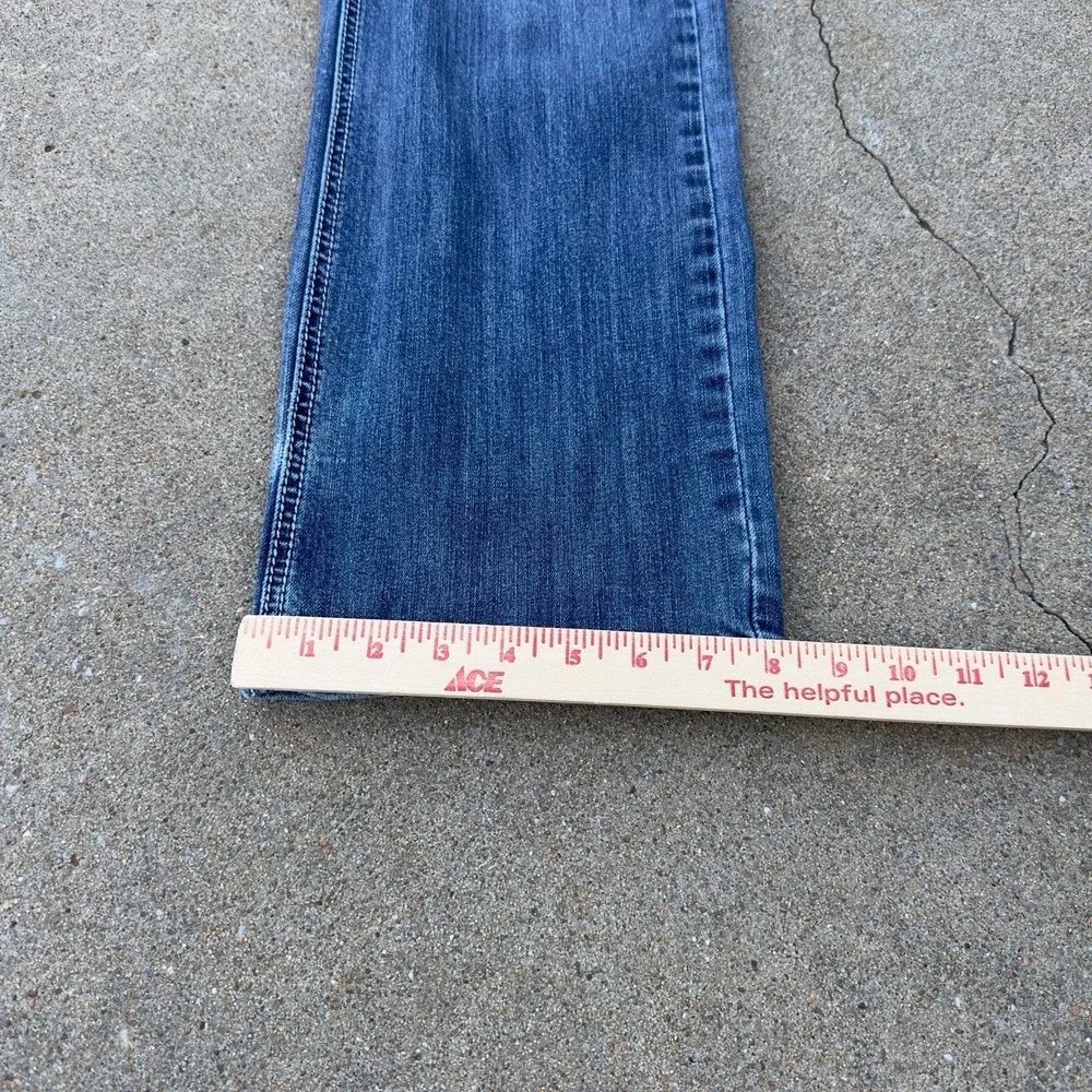 Rock & Roll Pistol Straight Regular Jeans Men's 30x34 Thick Stitch Cowboy Denim